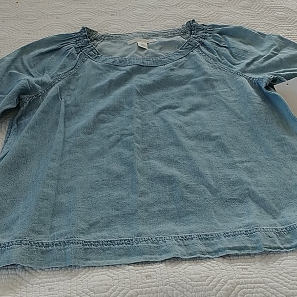 Caslon, Nordstrom Rack, Medium Light Wash Top, XS - Picture 7 of 9